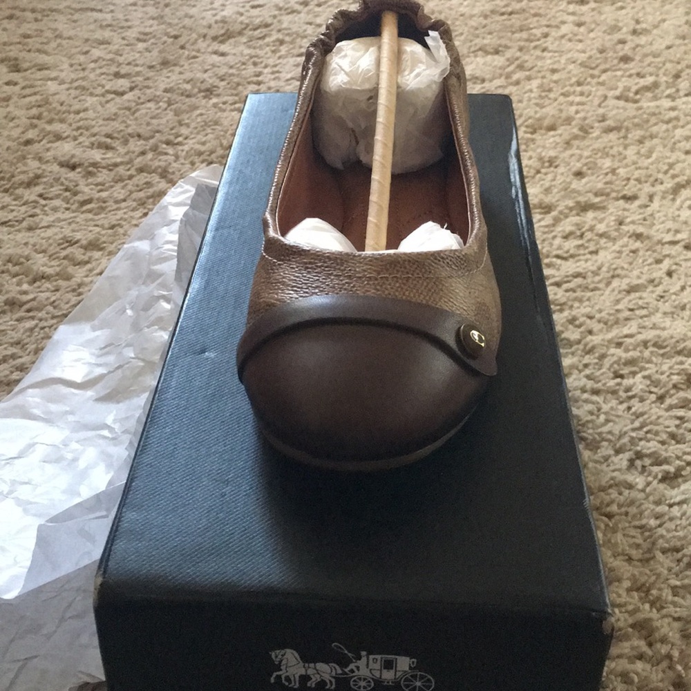 Coach leather brown